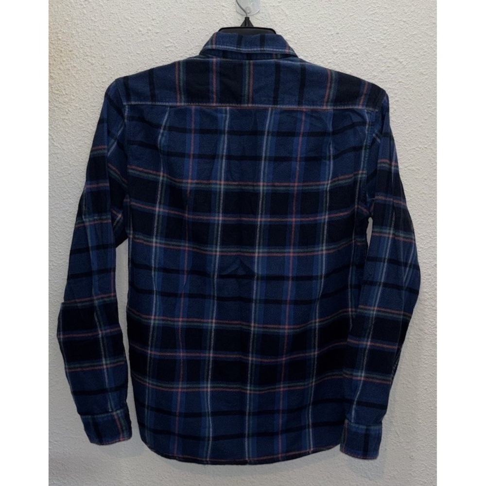 J.Crew Mens Regular Fit Blue Plaid Flannel Button Up Shirt M 92937 - Picture 2 of 10